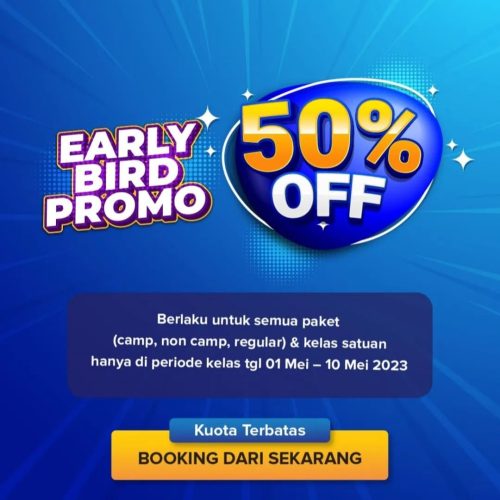 Khusus buat Kamu yang masih pemula dan ingin memiliki kemampuan berkomunikasi dengan menggunakan bahasa inggris secara aktif sambil mengisi Liburan Lebaran di Kampung Inggris Pare Kelas apa yang bisa diikuti di Program Promo Ramadhan ? Pronunciation Class (Level 1A - 13.00) Speaking Class (Level 1B - 08.30) Conversation Class (16.00) Vocabulary Class (Level 1 - 10.00)